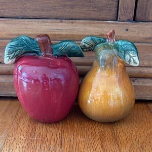 Vintage Apple and Pear Salt and Pepper Shakers